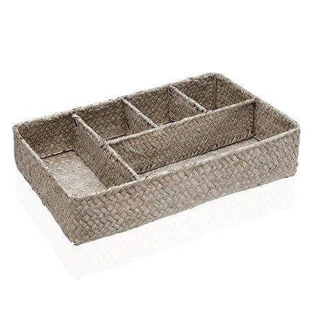 Organiseur de Tiroirs Versa Rotin Algues marines 22 x 7 x 35 cm
