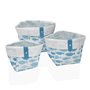 Set de basket Versa Aqua Textile 14 x 14 x 14 cm