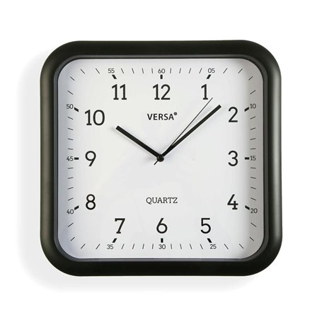 Horloge Murale Versa Noir Plastique Quartz 3