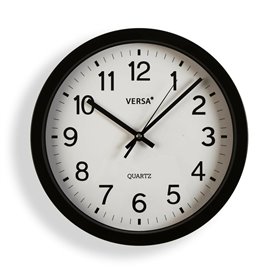 Horloge Murale Versa Noir Plastique Quartz 4