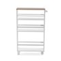 Chariot de Cuisine Versa Blanc Métal Bois MDF 15 x 79 x 50 cm
