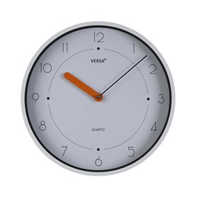 Horloge Murale Versa Blanc Plastique Quartz 4 x 30 x 30 cm