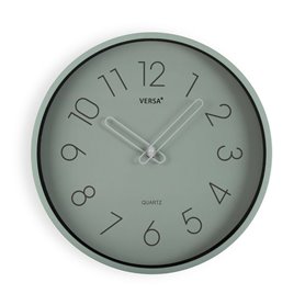 Horloge Murale Versa Vert Plastique Quartz 4 x 30 x 30 cm