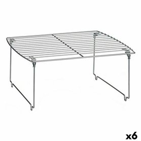Tablette pliante Argenté 44 x 28 x 19 cm (6 Unités)
