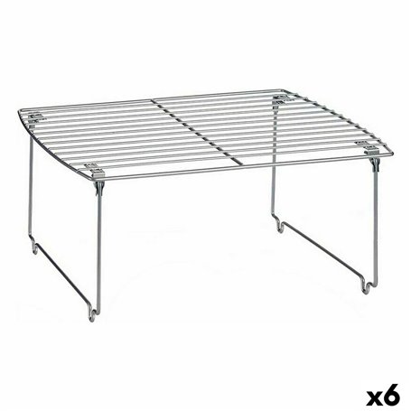 Tablette pliante Argenté 44 x 28 x 19 cm (6 Unités)