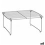 Tablette pliante Argenté 44 x 28 x 19 cm (6 Unités)