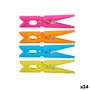 Pinces à linge Multicouleur Plastique 24 Pièces Lot (24 Unités)