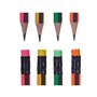 Ensemble de Crayons Taille-crayon Gomme (12 Unités)