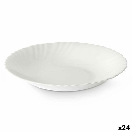 Assiette creuse Blanc verre 21