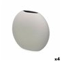 Vase Gris Céramique 29 x 26 x 11 cm (4 Unités) Circulaire