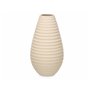 Vase Beige Céramique 19 x 33 x 19 cm (4 Unités) Rayures