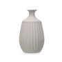 Vase Gris Céramique 19 x 31 x 19 cm (4 Unités) Rayures