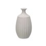 Vase Gris Céramique 21 x 39 x 21 cm (2 Unités) Rayures