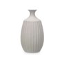 Vase Gris Céramique 21 x 39 x 21 cm (2 Unités) Rayures