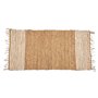 Tapis Noir Naturel Rayures 70 x 1 x 140 cm (8 Unités)