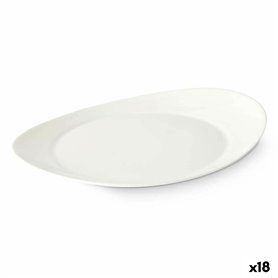 Assiette plate Blanc verre 30