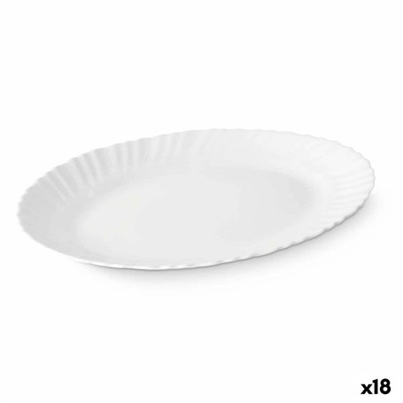 Plat à Gratin Blanc verre 34 x 2