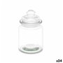 Bocal Transparent verre 250 ml 8 x 13 x 8 cm (24 Unités) Avec couvercle