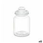 Bocal Transparent verre 900 ml (12 Unités) Avec couvercle