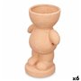 Figurine Décorative Orange 16 x 25 x 12 cm Vase (6 Unités)