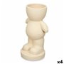 Figurine Décorative Beige 19 x 31 x 15 cm Vase (4 Unités)