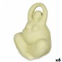 Figurine Décorative Vert Dolomite 14 x 18 x 11 cm (6 Unités) Femme Yoga