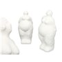 Figurine Décorative Blanc Dolomite 14 x 34 x 12 cm (6 Unités) Femme À pied