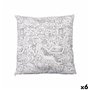 Coussin Blanc Noir 43 x 13 x 43 cm Pour peindre (6 Unités)