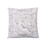 Coussin Blanc Noir 43 x 13 x 43 cm Pour peindre (6 Unités)