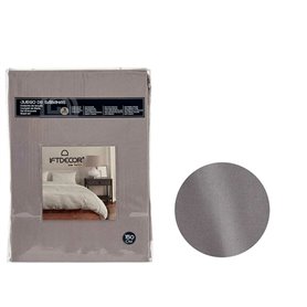 Jeu de draps Gris foncé Gran lit 2 persones 3 Pièces