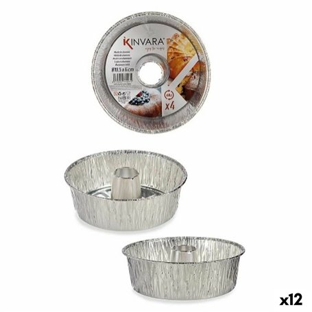 Ensemble de moules à pâtisserie Argenté Aluminium 19