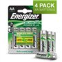 Piles Rechargeables Energizer Accu Recharge Power Plus 2000 AA BP4 1