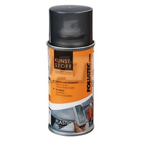 Peinture en spray Foliatec 21010 Noir/Gris Plastique Noir