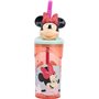 Verre avec Paille Minnie Mouse CZ11337 Rose 360 ml 3D