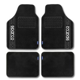 Set de tapis de voitures Sparco F510 Moquette Universel Noir 4 Pièces