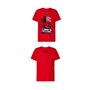 T-shirt à manches courtes homme RADIKAL YOU NEVER RUN ALONE Rouge XL