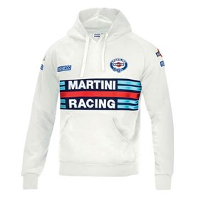 Sweat à capuche Sparco Martini Racing S Blanc