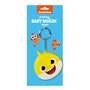 Porte-clés Baby Shark Beach day Jaune Bleu clair