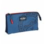 Trousse d'écolier BlackFit8 Stamp Bleu (22 x 12 x 3 cm)