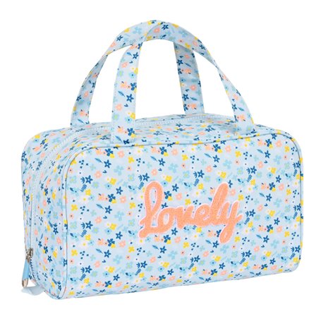 Trousse de Toilette Moos Lovely Bleu clair (31 x 14 x 19 cm)