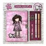 Agenda avec accessoires Gorjuss Ruby wild Gris 25 x 25 x 2.8 cm