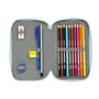 Trousse Scolaire avec Accessoires Snoopy Imagine Bleu 12.5 x 19.5 x 4 cm (28 Pièces)