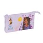 Trousse Fourre-Tout Triple Wish Lila 22 x 12 x 3 cm