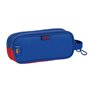 Trousse Fourre-Tout Double F.C. Barcelona Bleu Bordeaux 21 x 8 x 6 cm