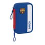 Plumier double F.C. Barcelona Bleu Bordeaux 12.5 x 19.5 x 4 cm (28 Pièces)