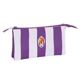 Trousse Fourre-Tout Double Real Valladolid C.F. Violet 22 x 12 x 3 cm