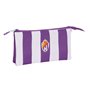 Trousse Fourre-Tout Double Real Valladolid C.F. Violet 22 x 12 x 3 cm