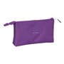 Trousse Fourre-Tout Double Real Valladolid C.F. Violet 22 x 12 x 3 cm