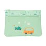 Trousse d'écolier Safta Coches Voitures Vert 23 x 16 x 3 cm