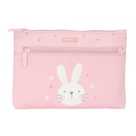 Trousse d'écolier Safta Bunny Lapin Rose 23 x 16 x 3 cm